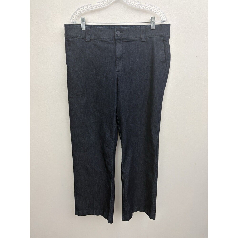 Lee Platinum Label Pants Women’s 16 Dark Blue Denim High Rise Stretch Waistband